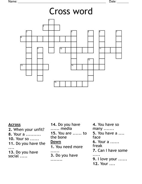 unfit crossword.